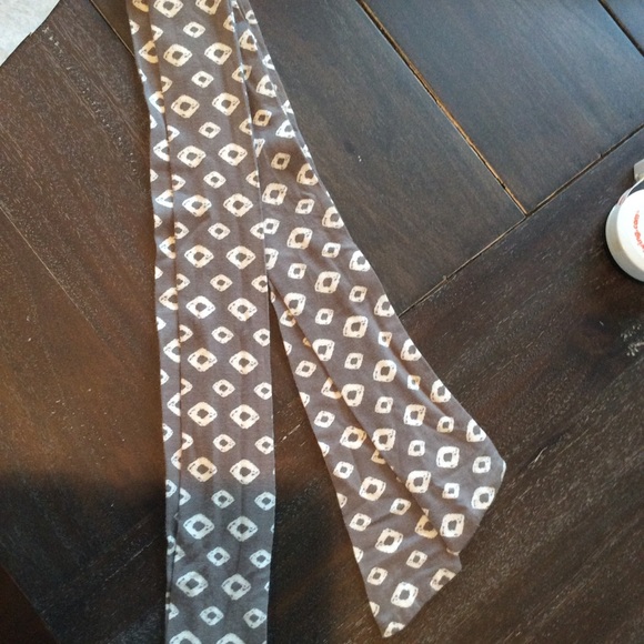 Merona Gray with Cream Light and Airy Midi Dress - Picture 6 of 8